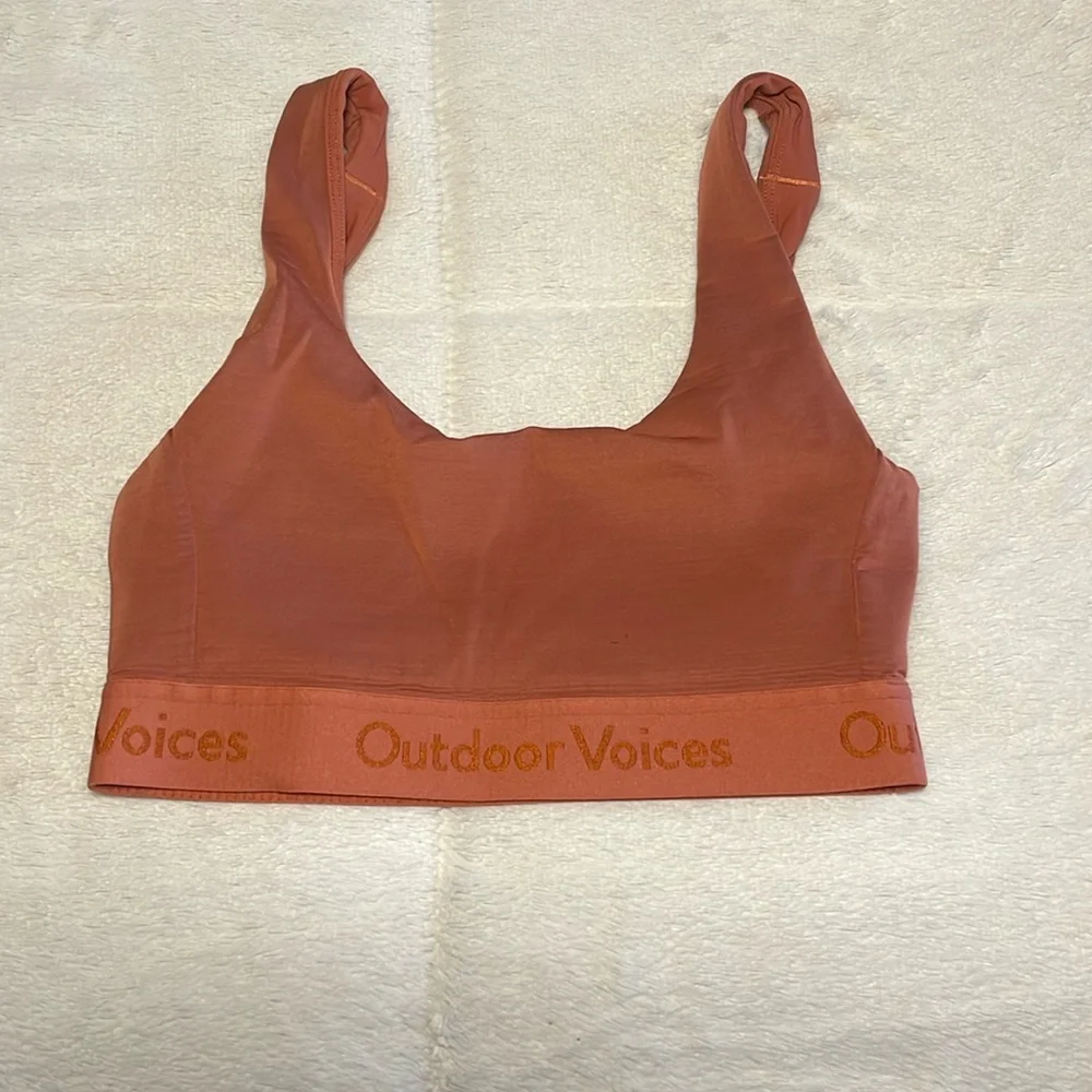 Canyon Orange Outdoor Voices Bra - Picture 1 of 4
